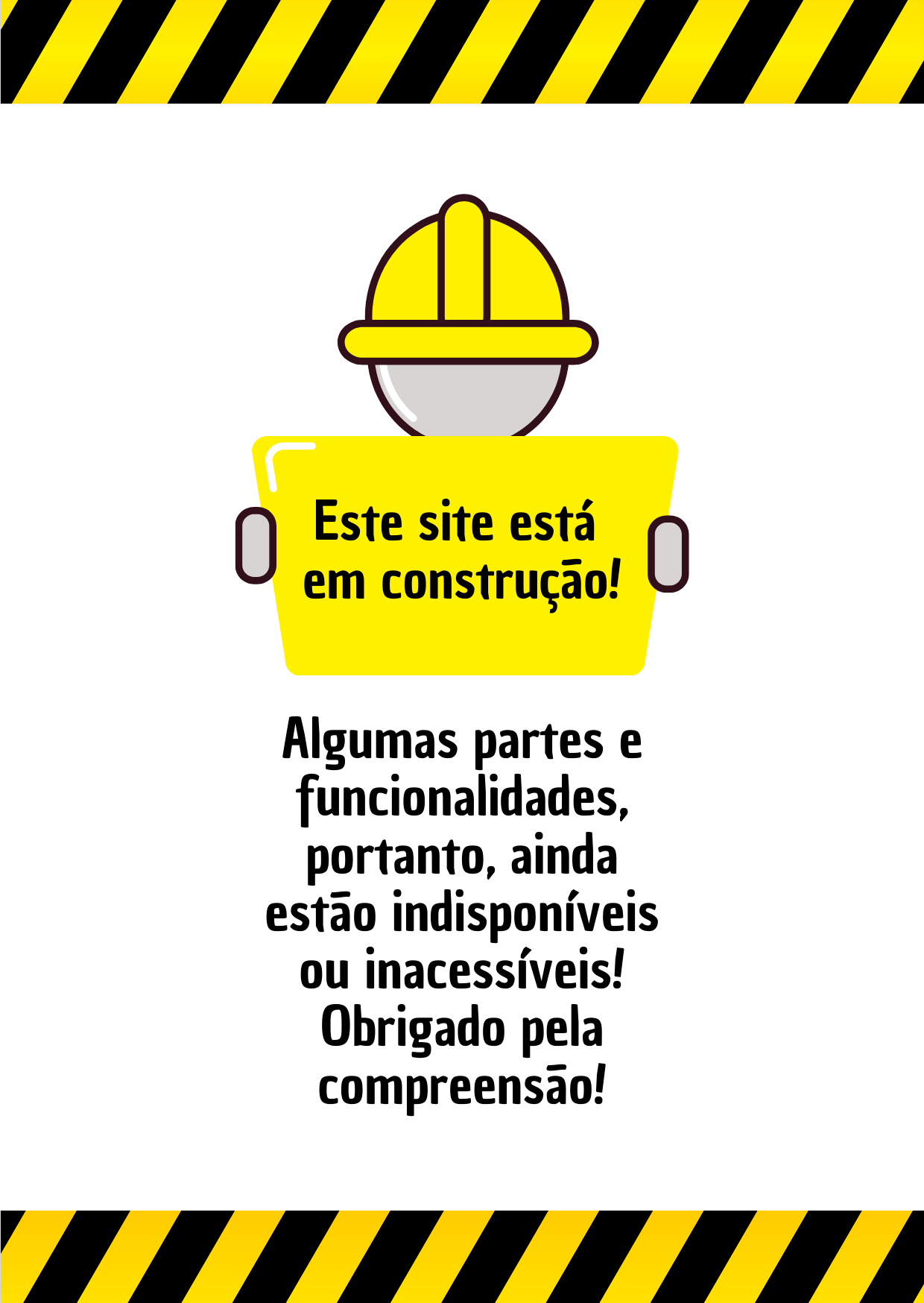 área em construção